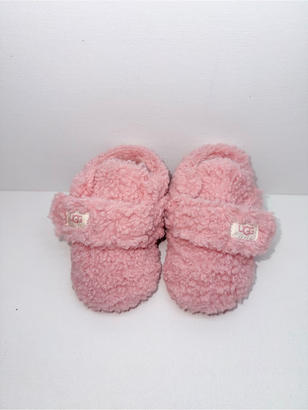 UGG Kids Pink Fuzzy Slippers - Cozy Shearling Slides